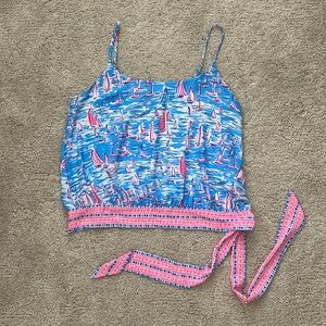 Lilly Pulitzer Sailboats Tank Medium